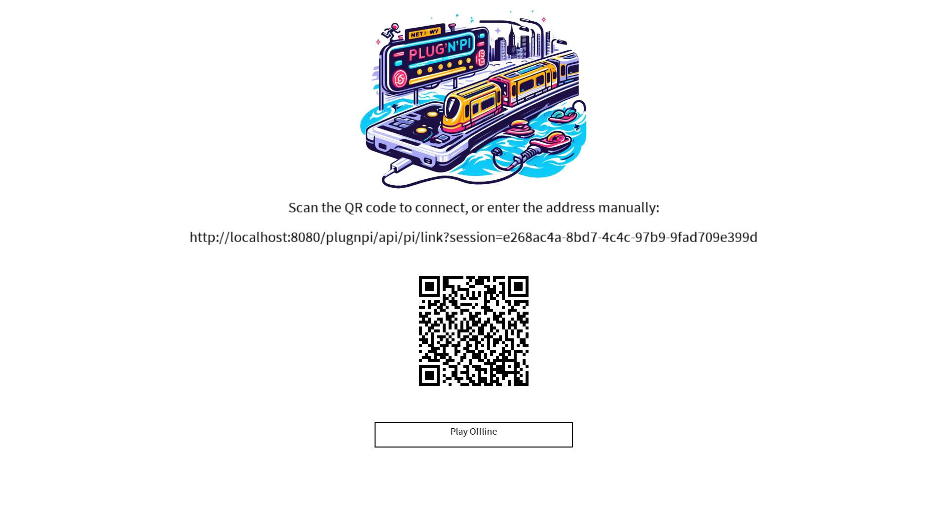 QR-code screen