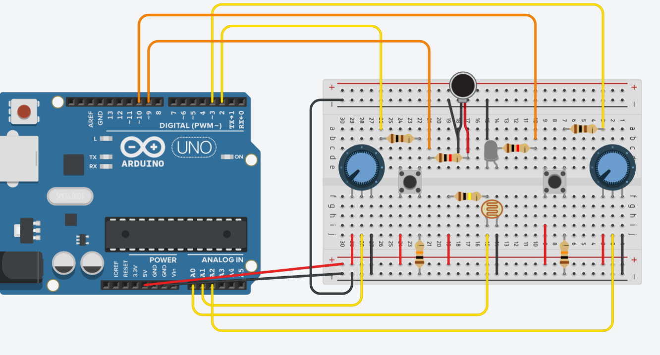 Schematic of the Arduino part